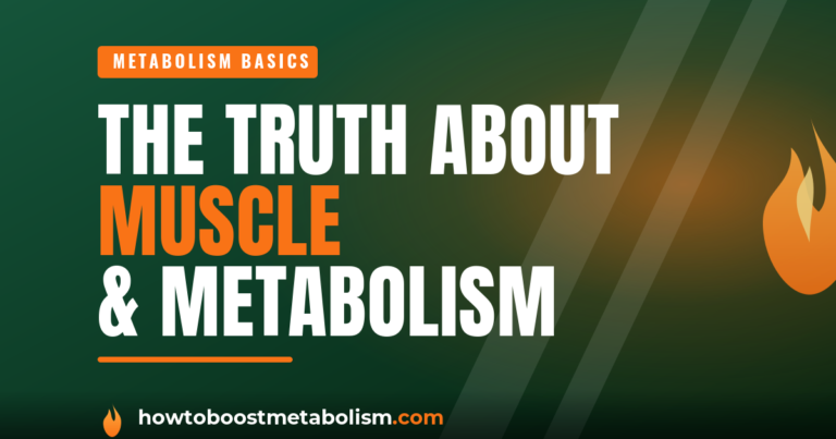 Person doing a dumbbell exercise to build metabolism-supporting muscle