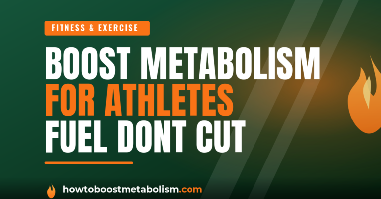 boost metabolism for athletes - athlete eating a recovery meal