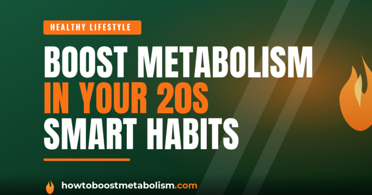 boost metabolism in your 20s - young adult cooking a healthy meal