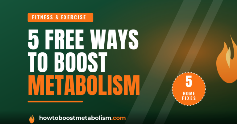 Home kitchen with healthy food and space to move — how to boost your metabolism naturally at home
