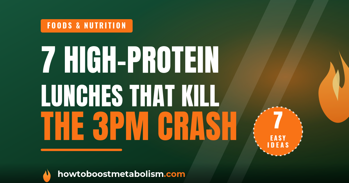 High protein lunch ideas that support metabolism — cover graphic