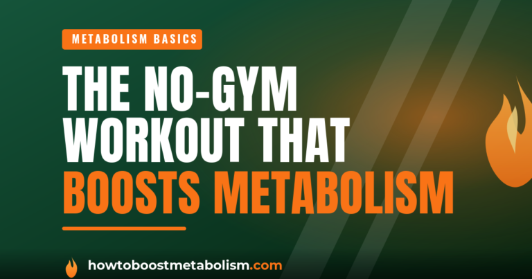Person doing a bodyweight squat at home to boost metabolism after 40