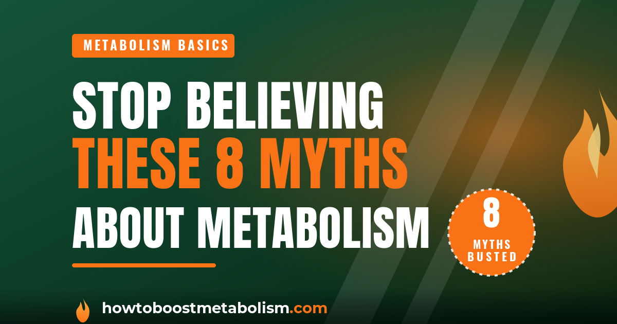 8 metabolism myths debunked — cover graphic