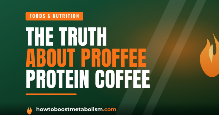Proffee protein coffee in a glass and whether it boosts metabolism