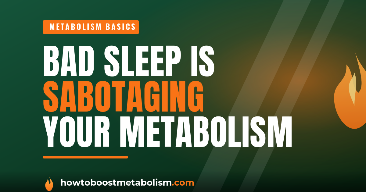 Sleep and metabolism — how poor sleep causes weight gain, cover graphic