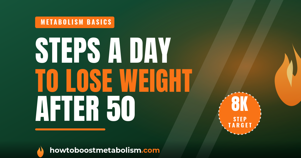 Steps per day to lose weight after 50 - woman walking outdoors for exercise