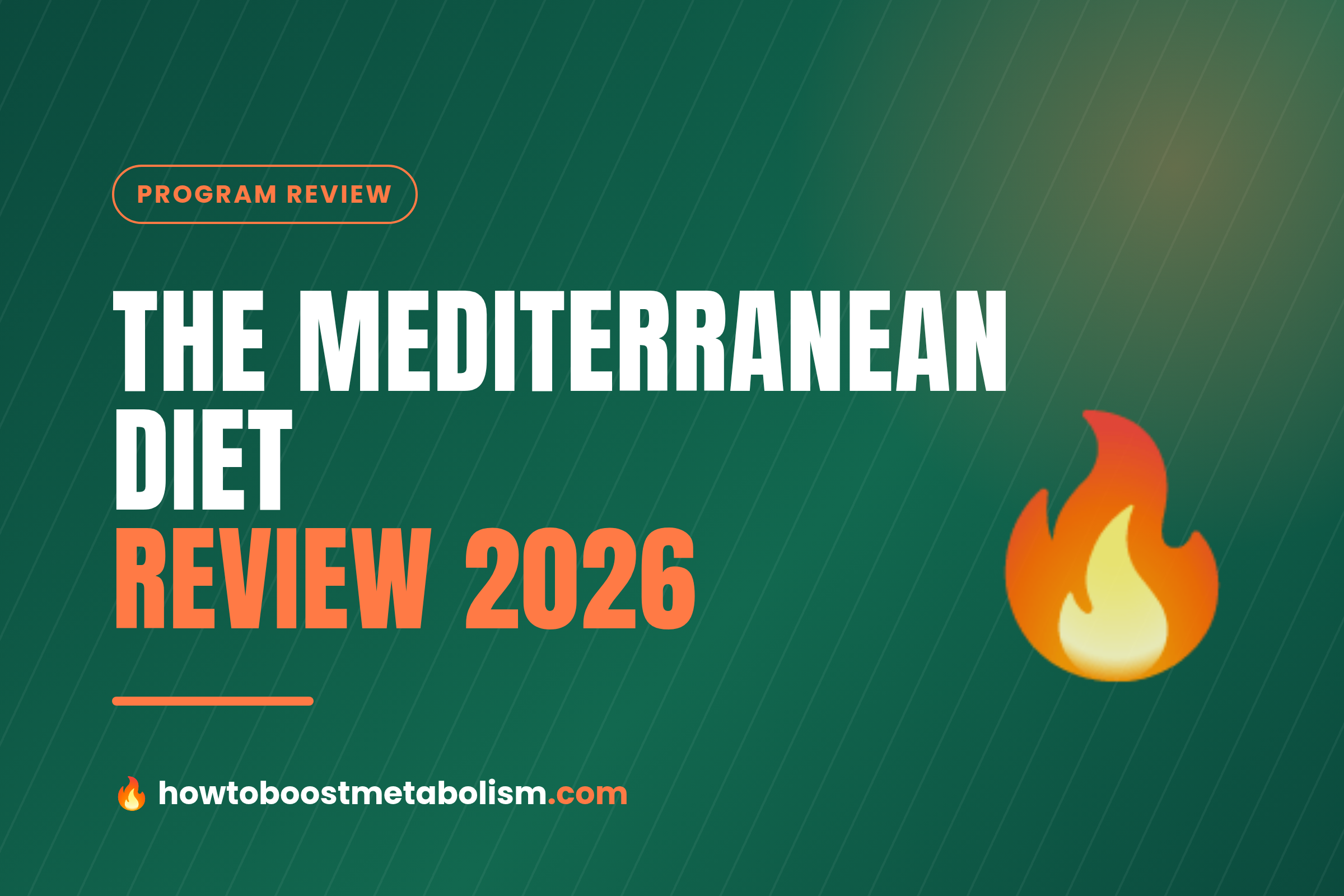 The Mediterranean Diet review - digital meal plan cover graphic