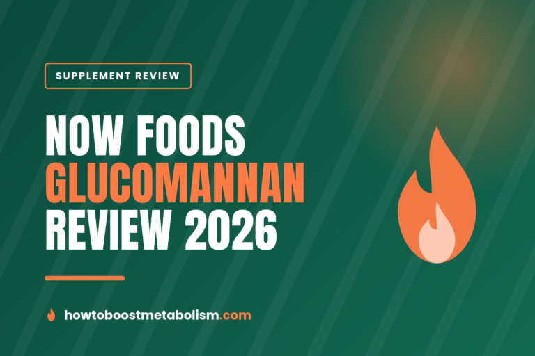 NOW Foods Glucomannan review 2026 cover — konjac fiber capsules for cholesterol, blood sugar and appetite