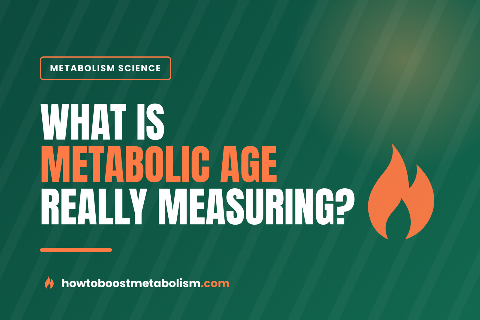 What Is "Metabolic Age" and Can You Actually Lower It?